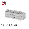 SHANYE BRAND 211V-5.0 300V 5.0mm pitch hot sale phoenix replace spring pcb terminal blocks connector with high quality supplyer