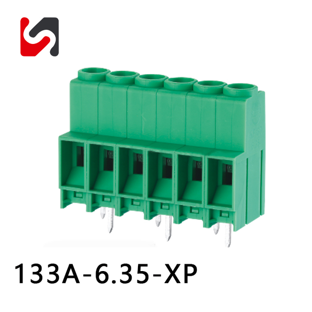 SHANYE BRAND SY133A-6.35 300V 30A hot sale pcb terminal block connector 3p 6.35 mm wire connect 