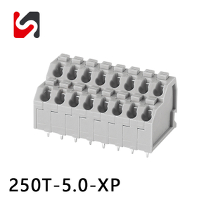 SHANYE BRAND 250T-5.0 5.0mm pitch phoenix spring terminal block connector for pcb board