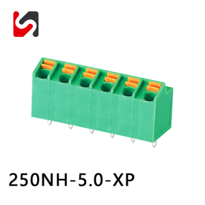 SHANYE BRAND 250NH-5.0 5.0mm pitch spring cage terminal for pcb board