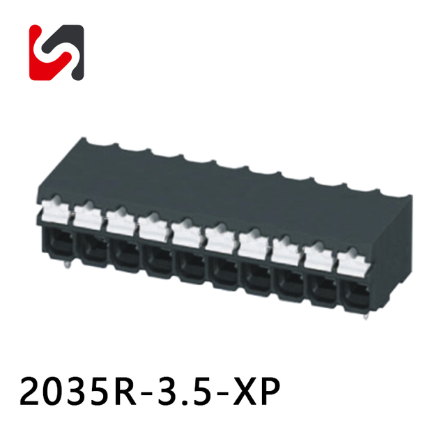 smd screw terminal block bulk 2035R-3.5 300V 10A 3.5mm pitch phoenix terminal block smd with high quality