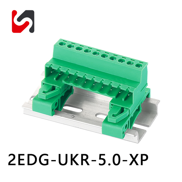 SHANYE BRAND 2EDG-UKR-5.0 300V recomend Din rail 5.0MM pitch phoenix pluggable terminal blocks 
