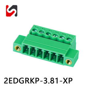 Shanye Brand 2EDGRKP-3.81 3.81 mm Pitch Terminal Bloque de terminal alambre al cable 