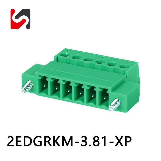 SHANYE BRAND 2EDGRKM-3.81 3.81mm pitch pcb connector plug in terminal blocks male female wire to wire 