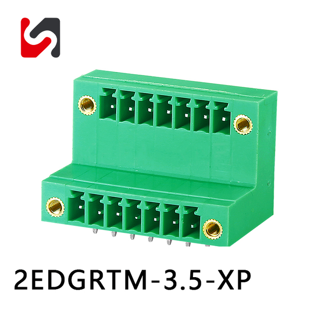 SHANYE BRAND 2EDGRTM-3.5 3.5mm pitch good quality better price pluggable terminal blocks male female for pcb 